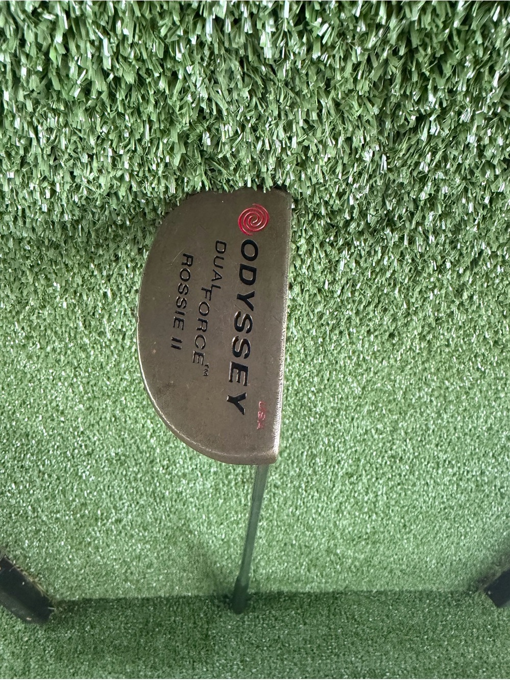 Odyssey Dual Force Rossie II Putter - Black with Red Logo bronze 34 1/2 inch